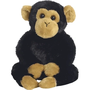 Abbildung von Aurora, 31710, Mini Flopsies Clyde Schimpanse, 20cm, Plüschtier, schwarz/braun