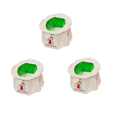 Abbildung von Hippychick Tron Einweg Reise Töpfchen Weiß 3pc Pack WeißWeiß3er