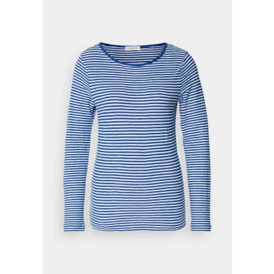 Abbildung von Marc O&#039;Polo LONG Sleeve Round NECK Striped Langarmshirt, Damen, Größe: Small, Navy
