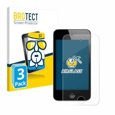 Abbildung von BROTECT Schutzglas für Apple iPod Touch (4. Gen.) (3 Stück) Schutzfolie Panzer Folie Glas [Extrem Kratzfest 9H, Anti Fingerprint, Ultra Transparent]