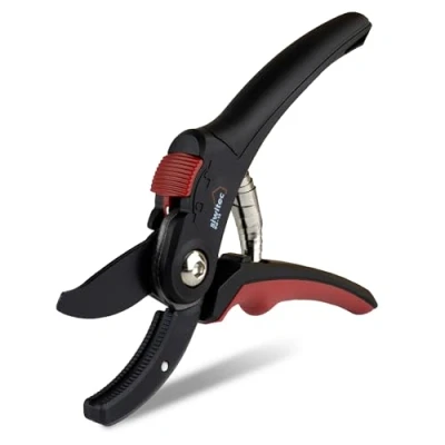 Abbildung von siwitec Gartenschere Amboss SG 10 für hartes, trockenes Holz, Baumschere
