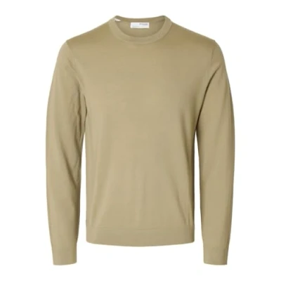 Abbildung von Selected Homme Htray CREW NECK Strickpullover, Herren, Größe: Small, Kelp