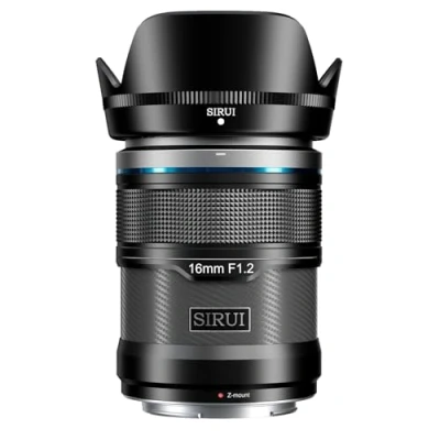 Abbildung von SIRUI Sniper 16 mm Autofokus Objektiv, F1.2 Weitwinkel APS C Kameraobjektiv für Z8, Z9, Z5, Z6, Z7, Zfc (Z Halterung, schwarz)