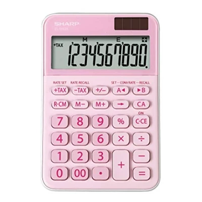 Abbildung von Sharp Taschenrechner EL M335, mit angewinkeltem Display, 10 stellig