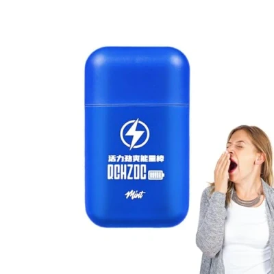 Abbildung von Naseninhalationsstift Doppelloch Naseninhalator gegen verstopfte Nase Aromatherapie Inhalator mit kühlenden ätherischen Ölen, tragbarer Atemstab Kopfschmerzen, Übelkeit Aizuoni