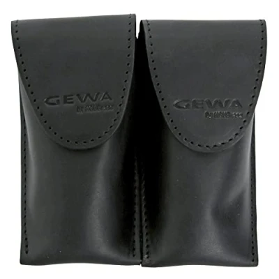 Abbildung von Gewa 720015 Mundstücktasche Crazy Horse Trompete schwarz für 2 Mundstücke