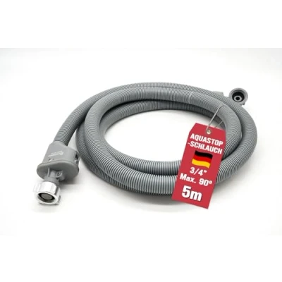 Abbildung von ELECTROHOGAR Waschmaschinenschlauch Aquastop 5M Schlauch Waschmaschine Anti Leckage Kompatibel mit allen Marken Wasserstop doppeltem Schutz