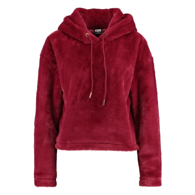 Abbildung von Urban Classics Ladies Short Hoody Kapuzenpullover, Damen, Größe: XS, Burgundy