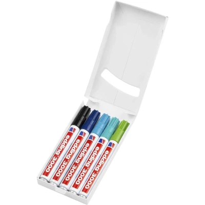 Abbildung von Edding Permanentmarker fs 5St hellblau, blau, türkis, hellgrün, schwarz 1.5 3.0 mm