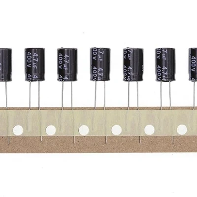 Abbildung von 50 Stück 400V 4.7uf Steckbarer Aluminium Elektrolytkondensator 8x12 8 * 12mm