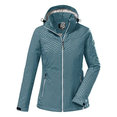Abbildung von killtec Damen Softshelljacke mit abzippbarer Kapuze KOS 176 WMN SFTSHLL JCKT, aqua, 42, 38390 000