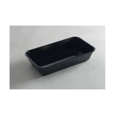 Abbildung von HENDI Fleischwanne 30 x 19 8 cm aus Melamin in schwarz Lebensmittelecht 20 C bis 70 Spülmaschinengeeignet, Gastro Teigwanne