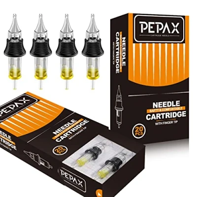 Abbildung von Cartridge Nadeln TONBAO 20 Stück Einwegnadeln, Patronen Fingerleisten Integration, Standard 7RSL, runde Liner für Maschinenstift (1207RSL)