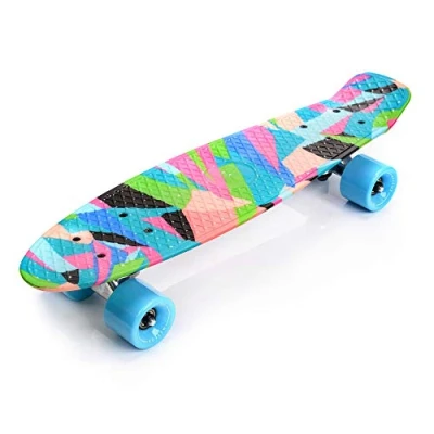 Abbildung von meteor Skateboard Kinder Mini Cruiser Kickboard mädchen Retro Jungen Board Vintage miniboard