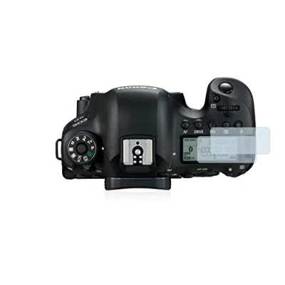Abbildung von BROTECT 2 Stück Full Cover Schutzfolie für Canon EOS 6D Mark II (Schulterdisplay) Screen Displayschutz Folie [3D Curved, Kristall Klar]