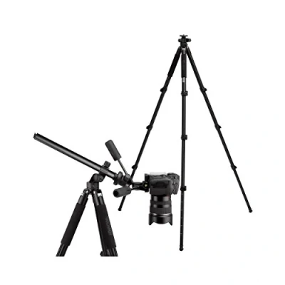 Abbildung von Rollei Rock Solid Beta 180 Aluminium Professionelles Stativ mit Dreh und schwenkbarer Mittelsäule schwarz