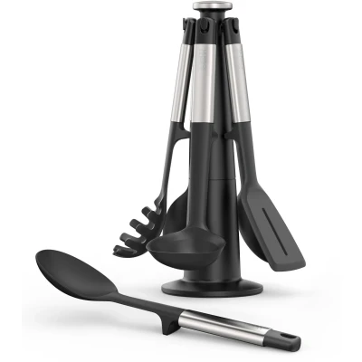 Abbildung von Joseph Kochbesteck Set &quot;Elevate Silicone/Steel Carousel&quot;, (Set, 6 tlg.), BPA frei