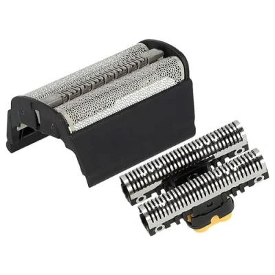 Abbildung von vhbw Kombi Pack Scherteil kompatibel mit Braun Flex Integral 5311, 5312, 5314, 5315 Elektrorasierer, Folie + Messerblock, schwarz
