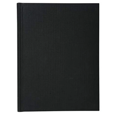 Abbildung von Le Delfin Ref. 6529D 1 Register Maße: 29,7 x 21 cm A4 kariert 5 kleine Karos Papier innen 90 g 200 nummerierte Seiten Hardcover aus schwarzem Segeltuch