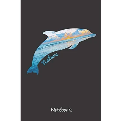 Abbildung von Nature Notebook: DELFIN Delphin A5 120 Seiten linert (Linien) Notizbuch Tagebuch Tagesplaner Wochenplaner Planer Geschenk