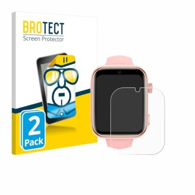 Abbildung von BROTECT (2 Stück Schutzfolie für Akumaka 4G Kids Smartwatch Displayschutz Folie Ultra Klar