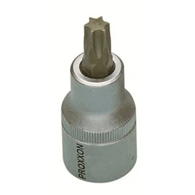 Abbildung von Proxxon 23492 Torx 40 Einsatz Bit T40 TX40 Antrieb 12,5mm (1/2&quot;) Gesamtlänge 55mm Chrom Vanadium Stahl