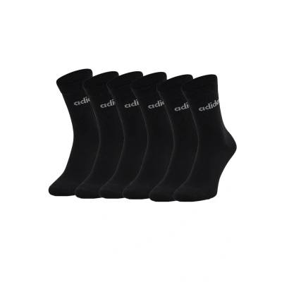 Abbildung von adidas Performance 6PACK Unisex Sportsocken, Größe: 37 39, Schwarz