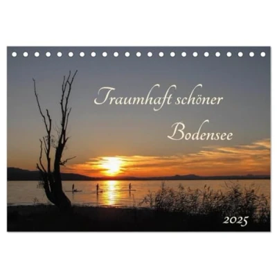 Abbildung von Traumhaft schöner Bodensee (Tischkalender 2025 DIN A5 quer), CALVENDO Monatskalender
