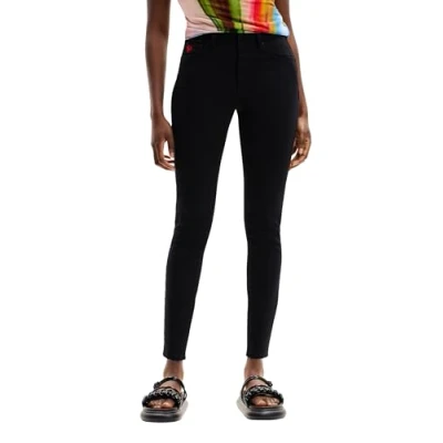 Abbildung von Desigual Pushup Jeans Slim Fit, Damen, Größe: 36, Black