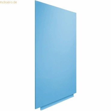 Abbildung von Rocada Whiteboard Magnetisch Rahmenlos 75 x 115 cm Magnettafel Wandmagnettafel Blau Lackiert Mit Stiftablage und trocken Abwischbar RAL Farbe 630