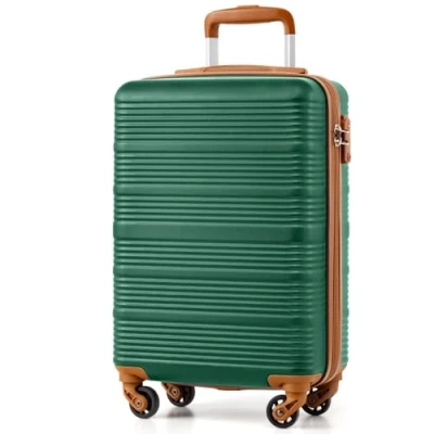 Abbildung von COOLIFE Handgepäck Koffer 55x35x20cm passend für Ryanair, Lufthansa, Eurowings und co. Trolley mit sanften Rollen praktischem TSA Schloss, Reisekoffer, Kabinenkoffer