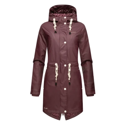 Abbildung von Navahoo Flower OF Ocean Parka, Damen, Größe: XS, Dark red melange