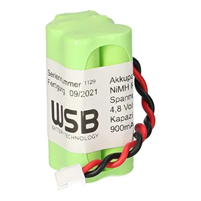 Abbildung von 4,8V 900mAh AAA NI MH F2x2 Notleuchten Akkupack Kabel und Stecker Modellbau Notlicht Sicherheitsbeleuchtung