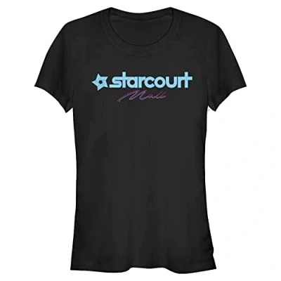 Abbildung von Stranger Things Damen Starcourt Logo Short Sleeve T shirt, Schwarz, L
