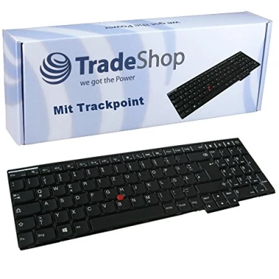 Abbildung von Trade Shop Original Laptop Tastatur/Notebook Keyboard mit Trackpoint Deutsch QWERTZ kompatibel Lenovo Thinkpad 04Y2435 04Y2438 KM 04Y2452