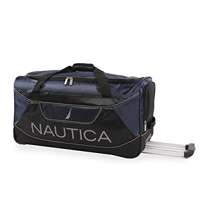 Abbildung von Nautica Lander Reisetasche mit Rollen, 76,2 cm, Marineblau,