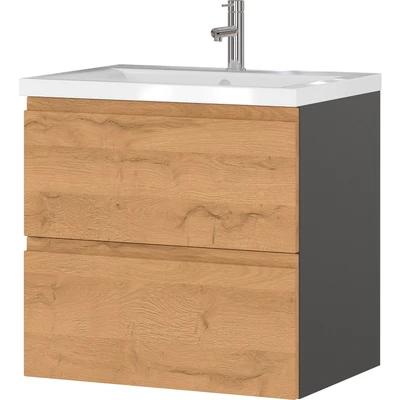 Abbildung von GERMANIA Waschtisch &quot;Scantic&quot;, Badmöbel Waschplatz inkl. Waschbecken, Breite 60 cm