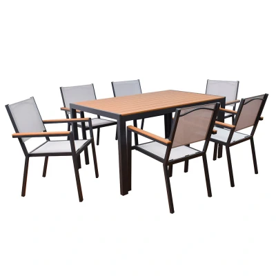 Abbildung von HOME DELUXE Gartentisch CANTOS SEDIA 150 x 90 cm (7 St)