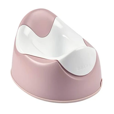 Abbildung von BÉABA Babytopf Ergonomisches Töpfchen für Kinder Rutschsicher Hygienisch Pflegeleicht WC Einsatz mit Handgriffen Made in France Rosa