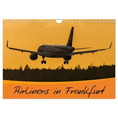 Abbildung von Airliners in Frankfurt (Wandkalender 2025 DIN A4 quer), CALVENDO Monatskalender