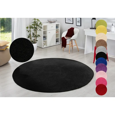 Abbildung von HANSE Home Teppich &quot;Fancy&quot;, rund, Kurzflor, Weich, Einfarbig, Wohnzimmer, Schlafzimmer, Esszimmer