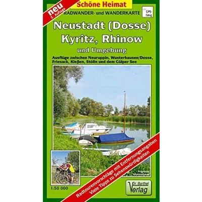 Abbildung von Radwander und Wanderkarte Neustadt (Dosse), Kyritz, Rhinow Umgebung: Ausflüge zwischen Neuruppin, Wusterhausen/Dosse, Friesack, Kleßen, Stölln dem Gülper See. 1:50000 (Schöne Heimat)