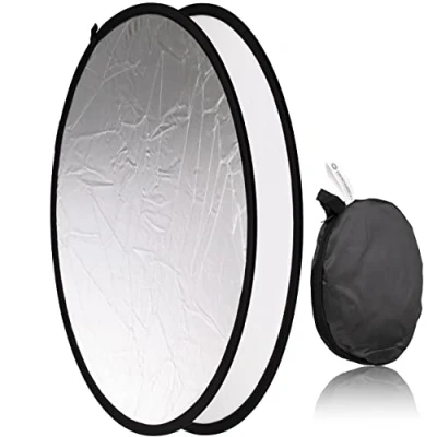 Abbildung von Bresser br tr8 Faltreflektor Silber/rund 80 cm weiß