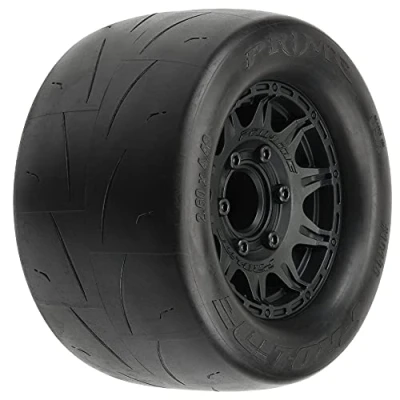 Abbildung von 1/10 Prime F/R 2.8&quot; Street MT Tires Mounted 12mm/14mm Black Raid (2)