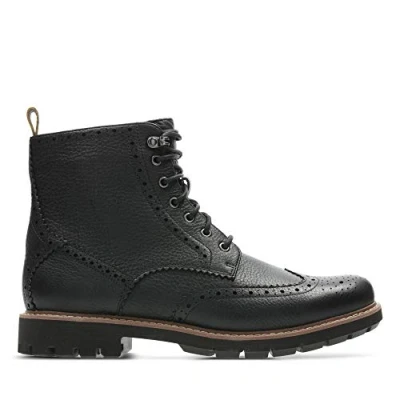 Abbildung von Clarks Batcombe LORD Schnürstiefelette, Herren, Größe: 47, Noir Schuhe
