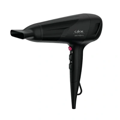 Abbildung von Calor Studio Dry Haartrockner, EffiWatt Technologie für reduzierten Energieverbrauch, 6 Geschwindigkeits /Temperatureinstellungen, Hub, Frischlufttaste, abnehmbarer Grill hinten CV5803C0