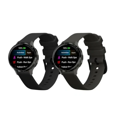 Abbildung von kwmobile 2x Sportarmband kompatibel mit Garmin Venu 3S Armband Fitnesstracker Band Set aus TPU Silikon