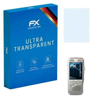 Abbildung von atFoliX Schutzfolie kompatibel mit Philips DPM 8000 Folie, ultraklare FX Displayschutzfolie (3X)