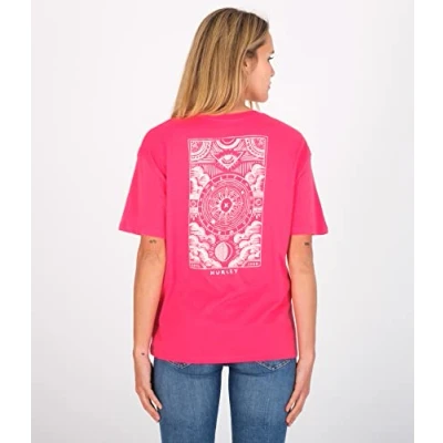 Abbildung von Hurley Damen Omen Boyfriend Tee T Shirt, Azalee, XS