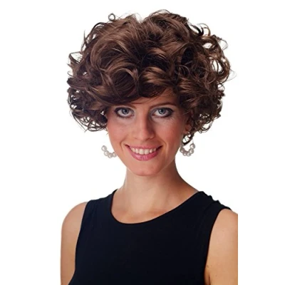Abbildung von WIG ME UP GFW963 10 Perücke Damen Herren kurz wild voluminös gelockt Braun Goldbraun